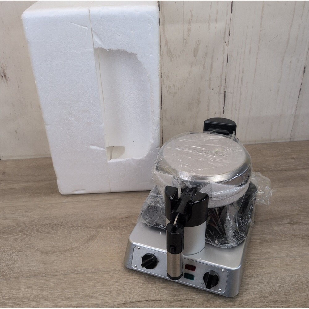 TECHNIQUE Round Nonstick Rotating Professional Belgian Waffle Maker WM900S New